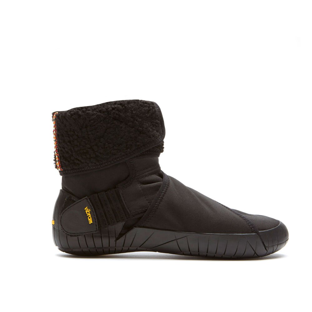 Vibram Furoshiki Mens Boots - Black - New Yorker Mid - 45168-NEPW